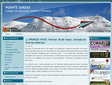 Tablet Screenshot of colegiopuentesardas.org